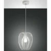 Suspension Fabas Luce Camp Blanc, 1 lumière