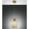 Suspension Fabas Luce Camp Or, 1 lumière
