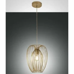 Suspension Fabas Luce Camp Or, 1 lumière
