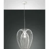 Suspension Fabas Luce Camp Blanc, 1 lumière