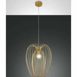 Suspension Fabas Luce Camp Or, 1 lumière