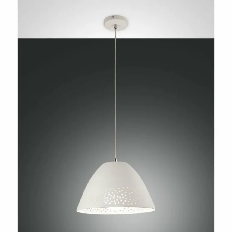 Suspension Fabas Luce Casale Blanc, 1 lumière