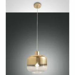 Suspension Fabas Luce Cathy Chrome, 1 lumière