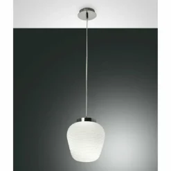 Suspension Fabas Luce Cora Chrome, 1 lumière