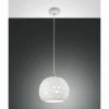 Suspension Fabas Luce Corvara Blanc, 1 lumière