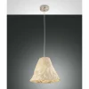 Suspension Fabas Luce Crumple Blanc, 1 lumière