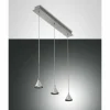 Suspension Fabas Luce Delta LED Aluminium, 3 lumières