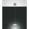 Suspension Fabas Luce Desus LED Nickel mat, 1 lumière
