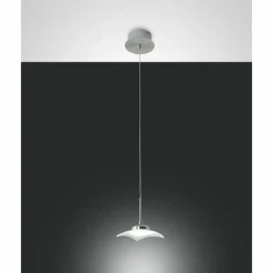 Suspension Fabas Luce Desus LED Nickel mat, 1 lumière