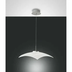 Suspension Fabas Luce Desus LED Nickel mat, 1 lumière