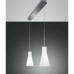 Suspension Fabas Luce DIANA Chrome, 2 lumières