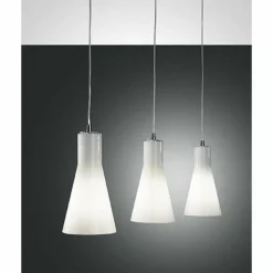 Suspension Fabas Luce DIANA Chrome, 3 lumières