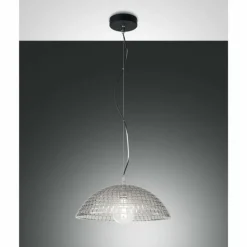 Suspension Fabas Luce Diamond Noir, 1 lumière