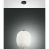 Suspension Fabas Luce Domizia Noir, 1 lumière