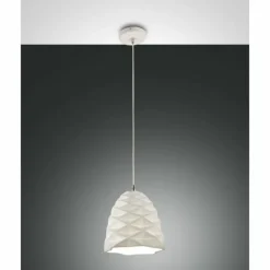 Suspension Fabas Luce Duchessa Blanc, 1 lumière
