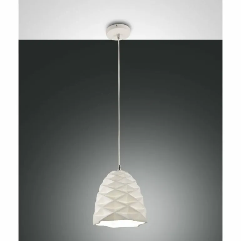 Suspension Fabas Luce Duchessa Blanc, 1 lumière