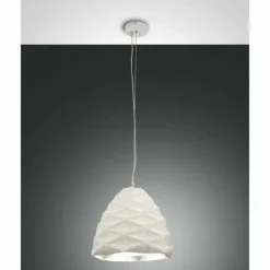 Suspension Fabas Luce Duchessa Blanc, 1 lumière