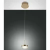 Suspension Fabas Luce Dunk LED Laiton, 1 lumière