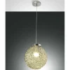Suspension Fabas Luce Ego Chrome, 1 lumière