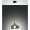 Suspension Fabas Luce Ela Noir, 1 lumière