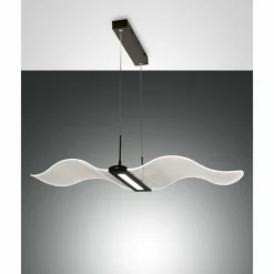 Suspension Fabas Luce Fenice LED Noir, 1 lumière