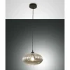 Suspension Fabas Luce Fiordaliso Noir, 1 lumière