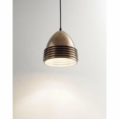 Suspension Fabas Luce Gavia Noir, 1 lumière