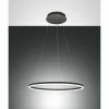 Suspension Fabas Luce Giotto LED Noir, 2 lumières