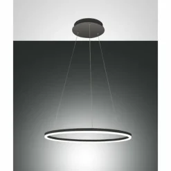 Suspension Fabas Luce Giotto LED Noir, 2 lumières