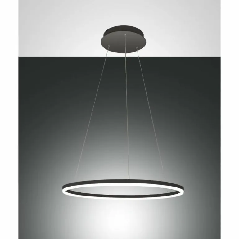 Suspension Fabas Luce Giotto LED Noir, 2 lumières