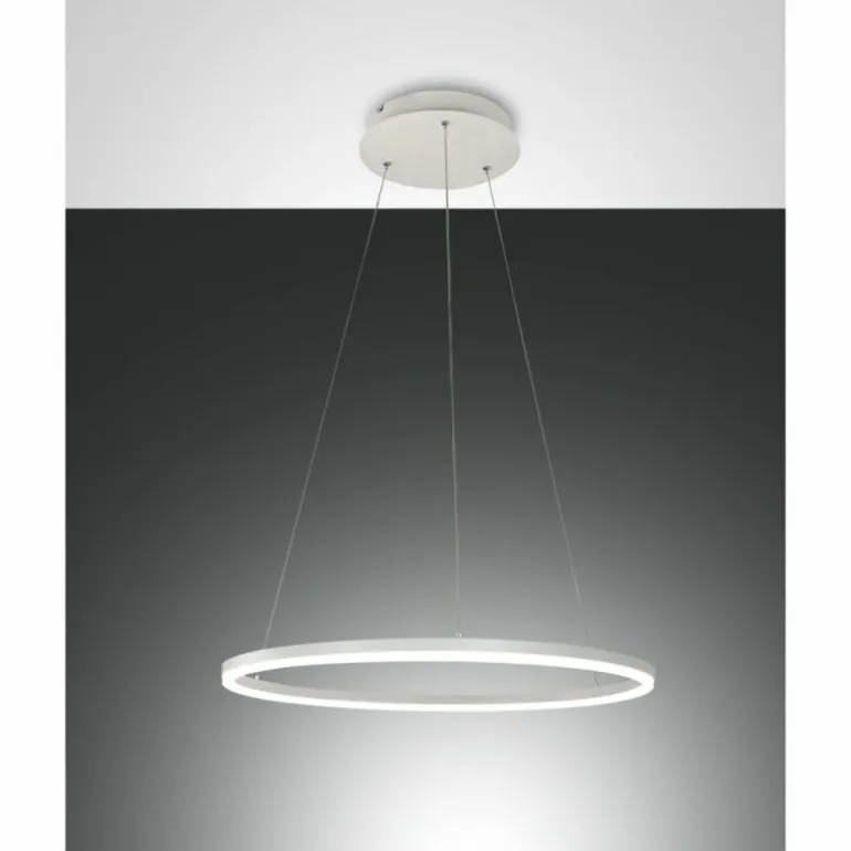 Suspension Fabas Luce Giotto LED Blanc, 2 lumières