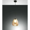 Suspension Fabas Luce Gisella Noir, 1 lumière