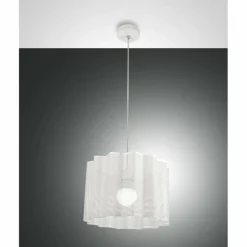 Suspension Fabas Luce Glicine Blanc, 1 lumière