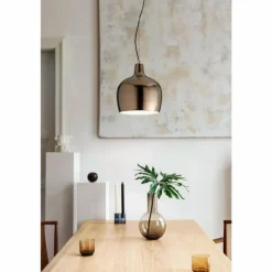 Suspension Fabas Luce Glossy Noir, 1 lumière