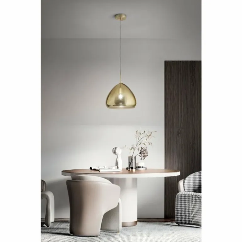 Suspension Fabas Luce Glow Laiton, 1 lumière