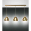 Suspension Fabas Luce Glow Laiton, 3 lumières