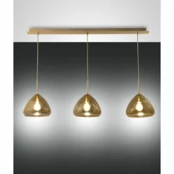 Suspension Fabas Luce Glow Laiton, 3 lumières