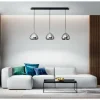 Suspension Fabas Luce Glow Noir, 3 lumières