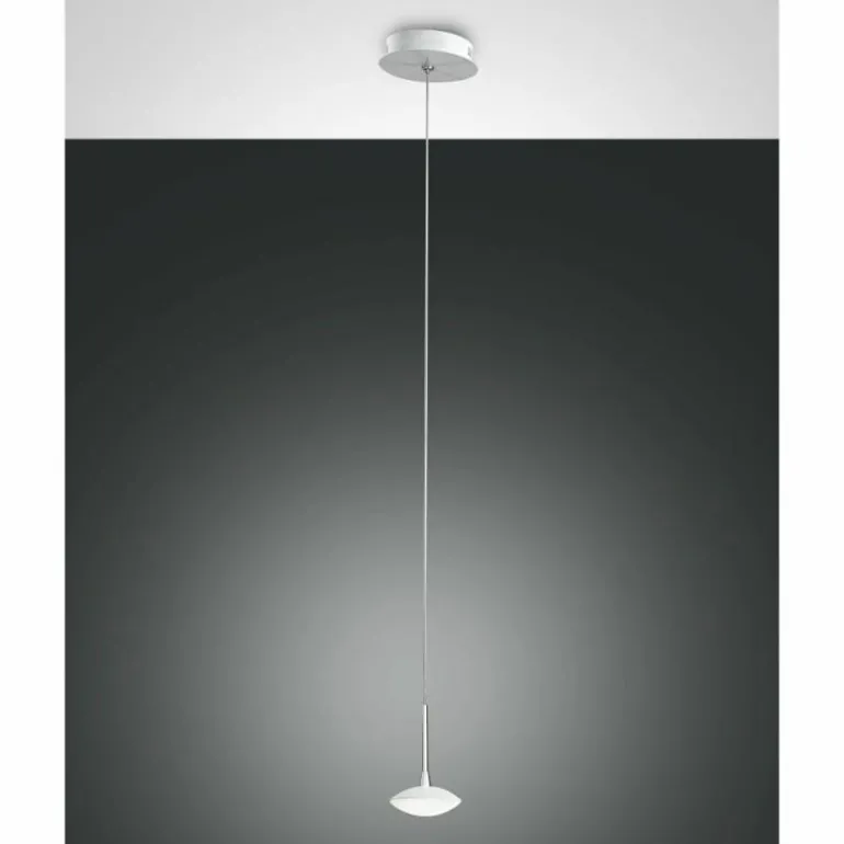 Suspension Fabas Luce Hale LED Blanc, 1 lumière