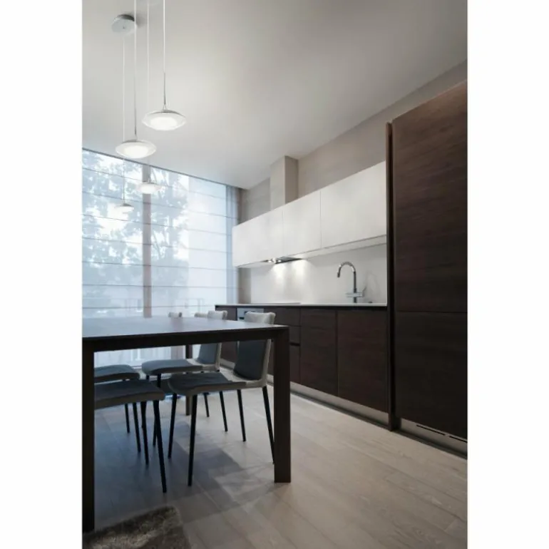 Suspension Fabas Luce Hale LED Aluminium, 1 lumière