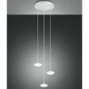 Suspension Fabas Luce Hale LED Blanc, 3 lumières