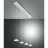 Suspension Fabas Luce Hale LED Blanc, 4 lumières