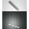 Suspension Fabas Luce Hale LED Aluminium, 4 lumières