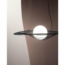 Suspension Fabas Luce Homa Noir, 1 lumière