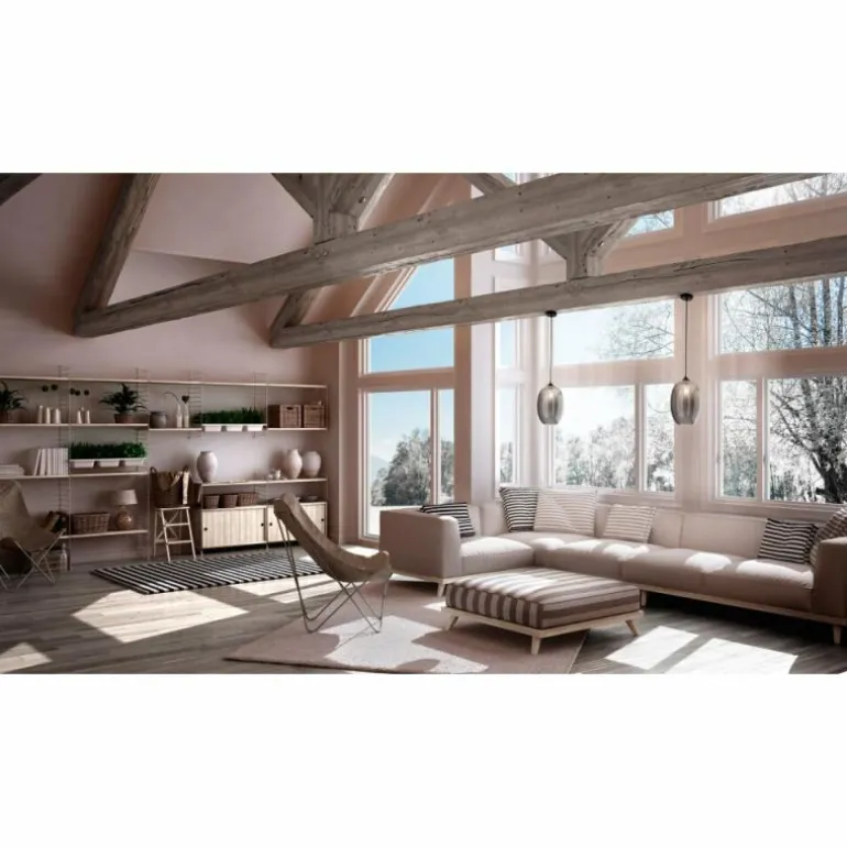 Suspension Fabas Luce Infinity Noir, 1 lumière