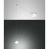 Suspension Fabas Luce Isabella LED Blanc, 1 lumière