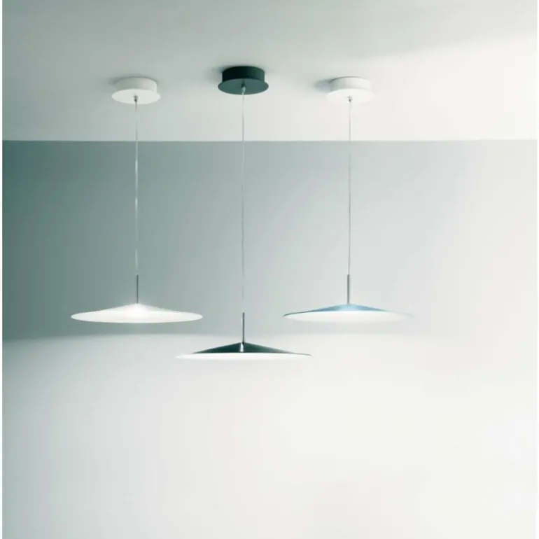 Suspension Fabas Luce Kasa LED Noir, 1 lumière