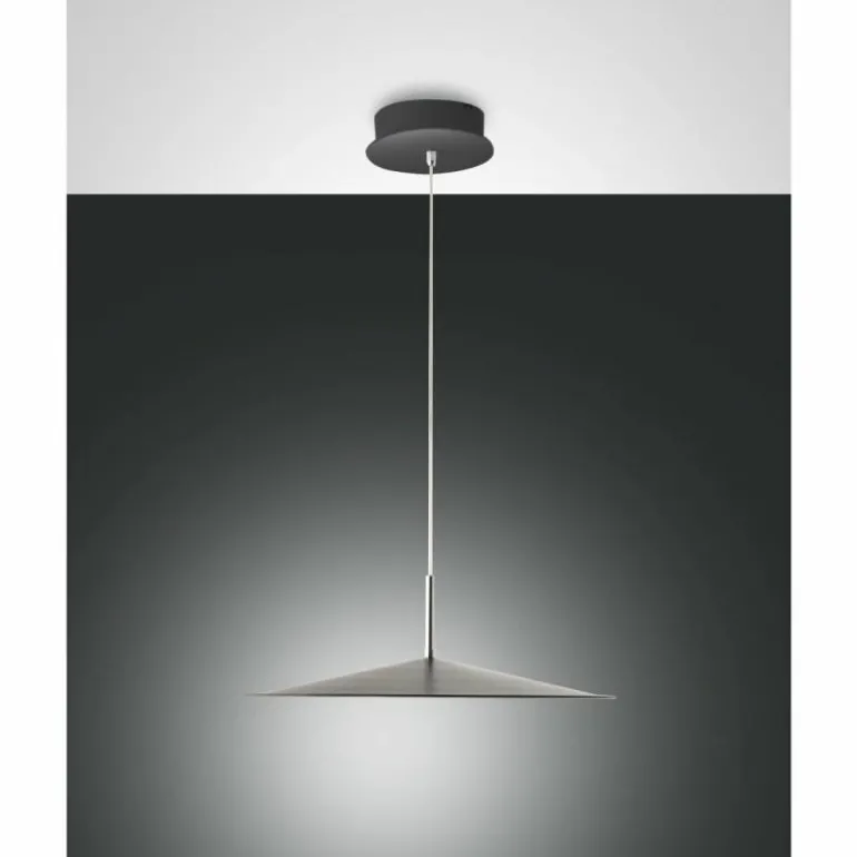 Suspension Fabas Luce Kasa LED Noir, 1 lumière
