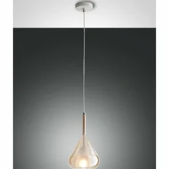 Suspension Fabas Luce Lila Bronze, 1 lumière