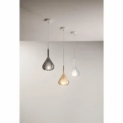 Suspension Fabas Luce Lila Bronze, 1 lumière